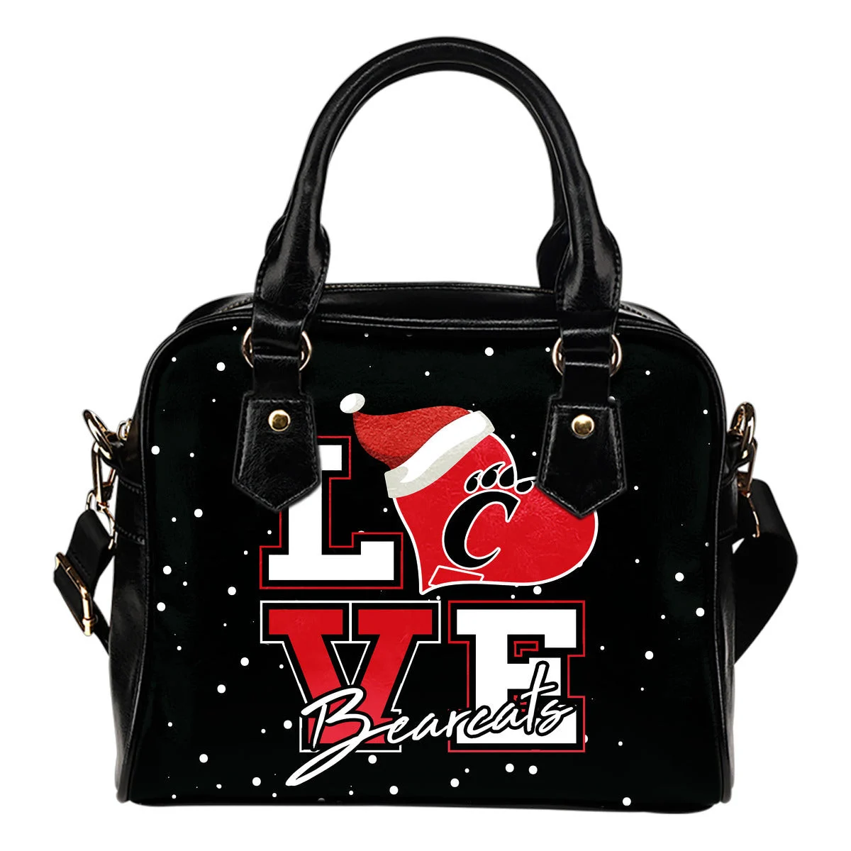 Love Word Christmas Sweet Cincinnati Bearcats Shoulder Handbags Sb0801