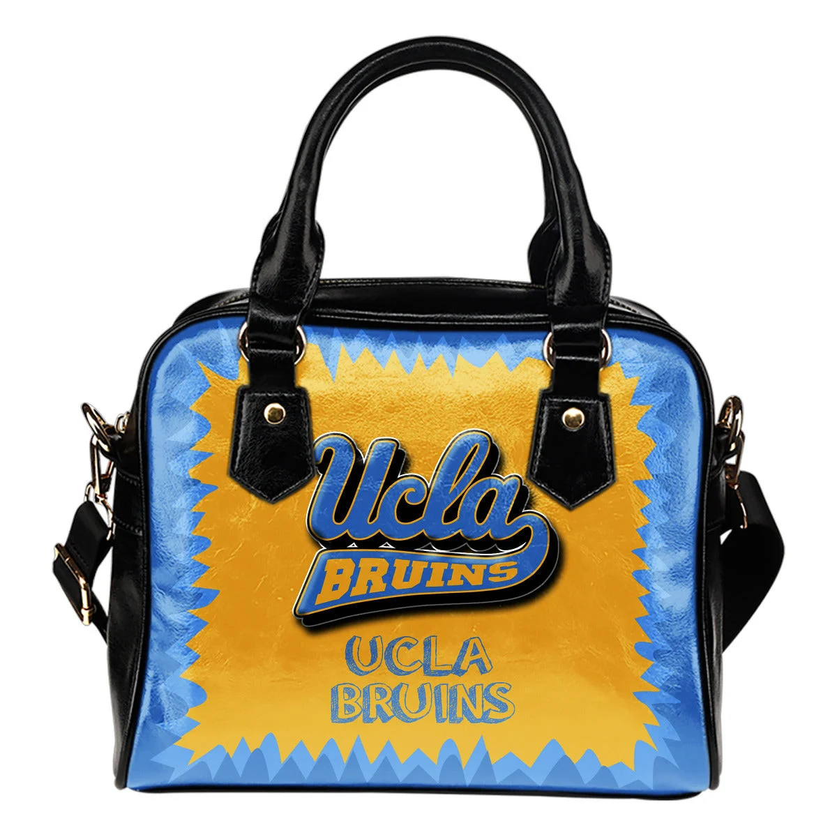 Jagged Saws Mouth Creepy UCLA Bruins Shoulder Handbags Sb0801