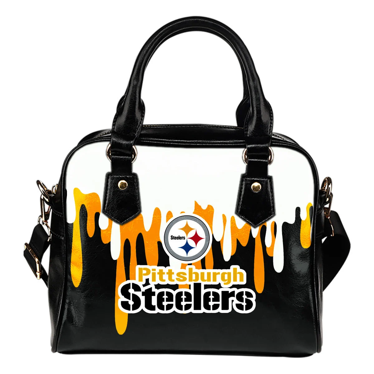 Color Leak Down Colorful Pittsburgh Steelers Shoulder Handbags Sb0801