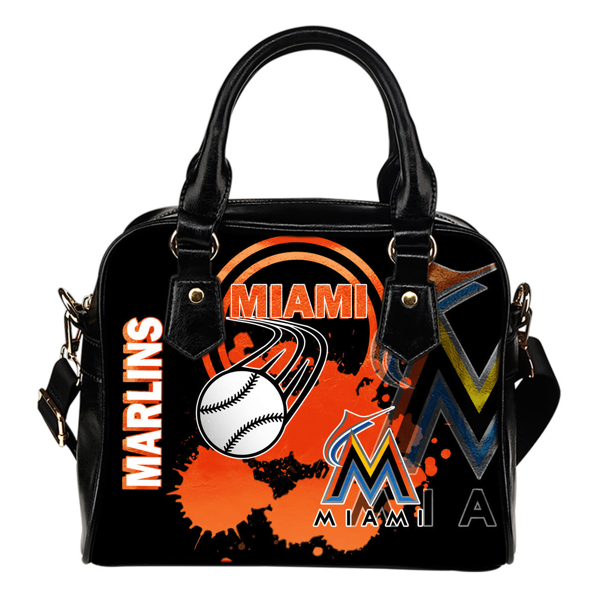 The Victory Miami Marlins Shoulder Handbags Sb0801