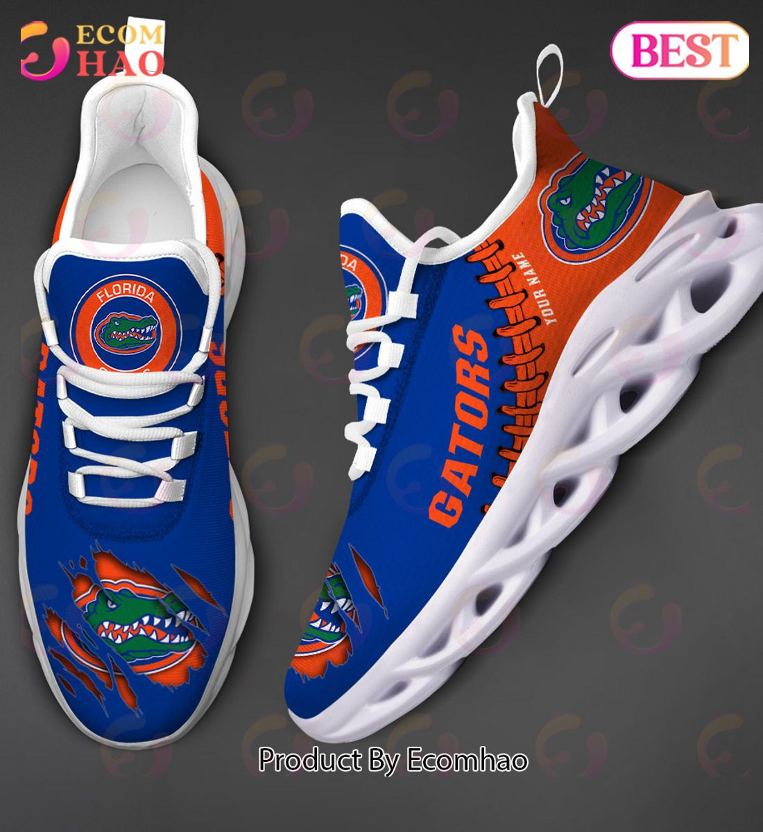 Florida Gators Max Soul Shoes Custom Name  Unisex sneakers MS0601