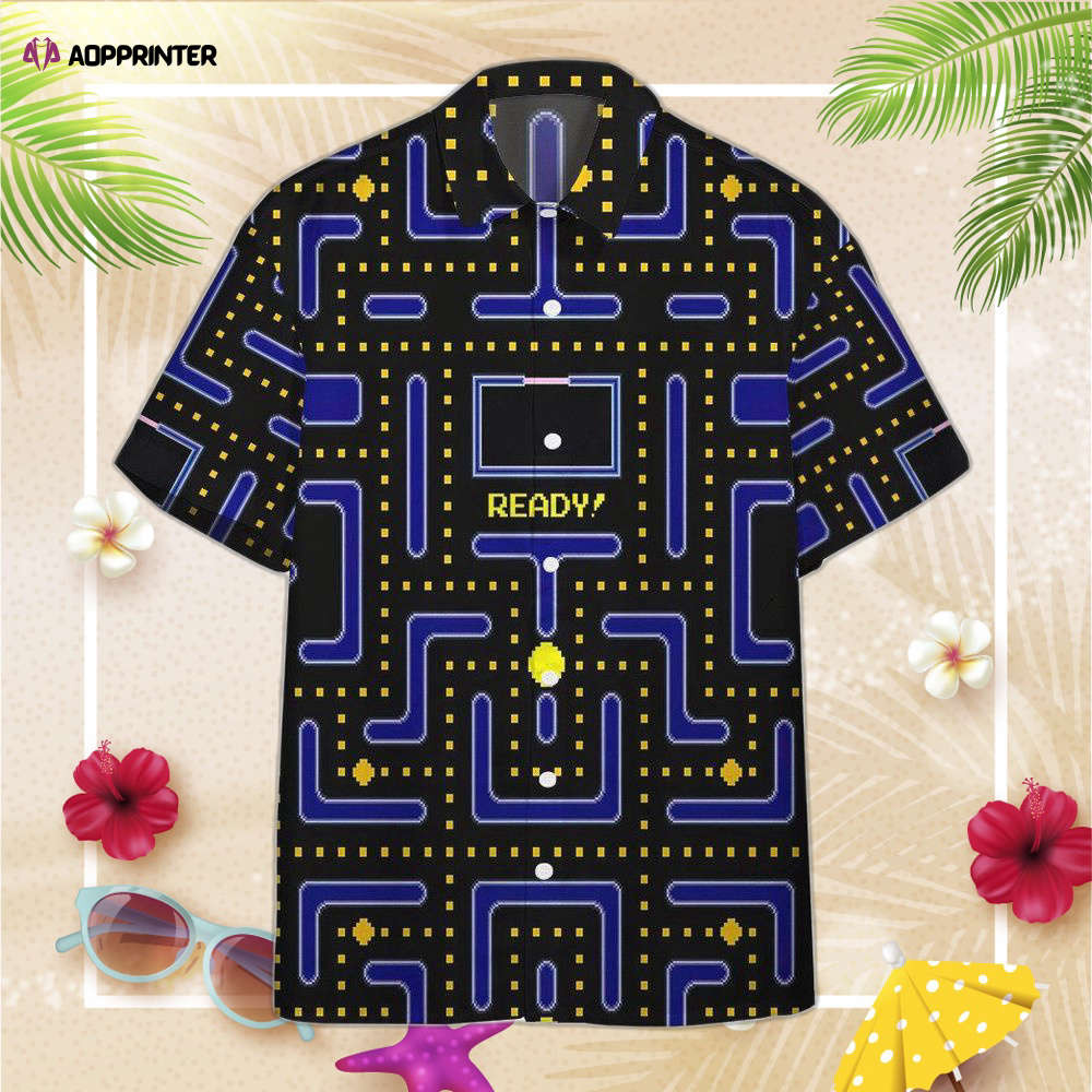 Pacman Gameplay Custom Hawaiian Shirt, Gift For Men And Women HW0601