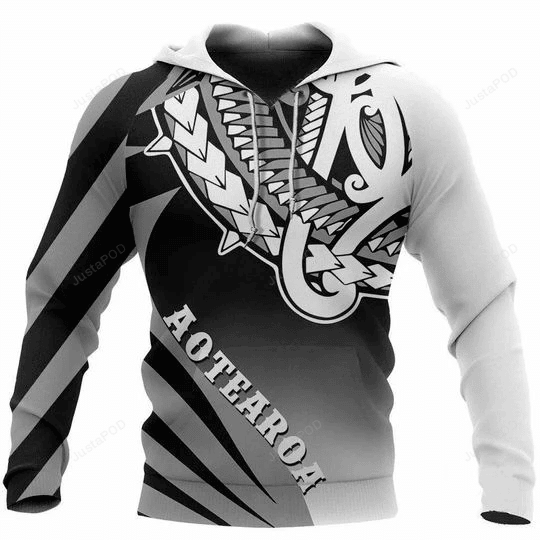 Aotearoa 3D All Over Printed Hoodie, Zip- Up Hoodie HZ0501
