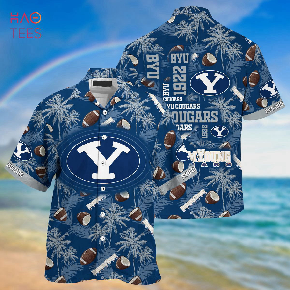 Tropical Coconuts BYU Cougars Hawaiian Shirt Hot Gift Summer HW0601