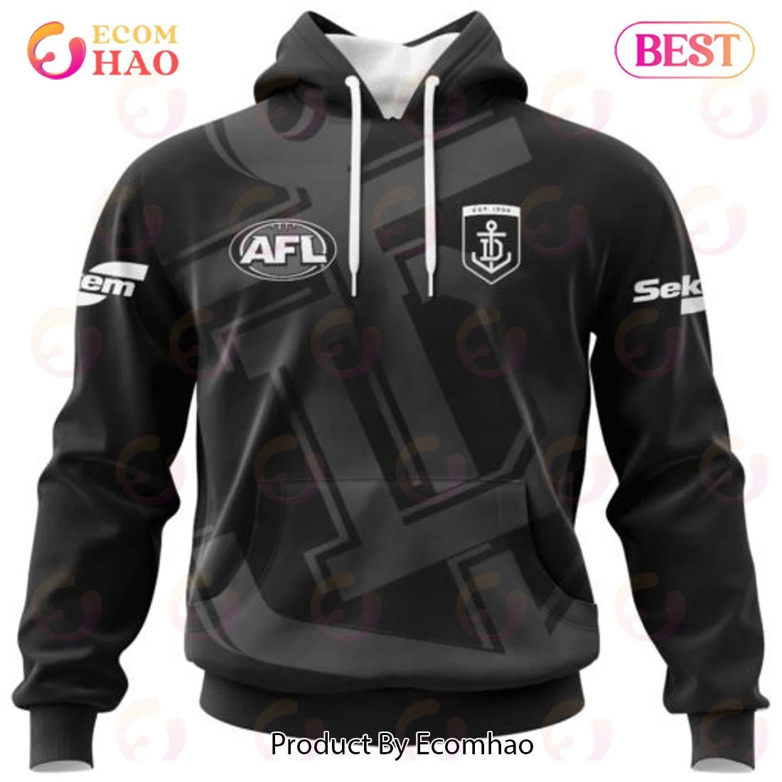 AFL Fremantle Dockers Special Monochrome Design 3D Hoodie, Zip Hoodie, Man - Women, Warm, Premium Quality HZ0501