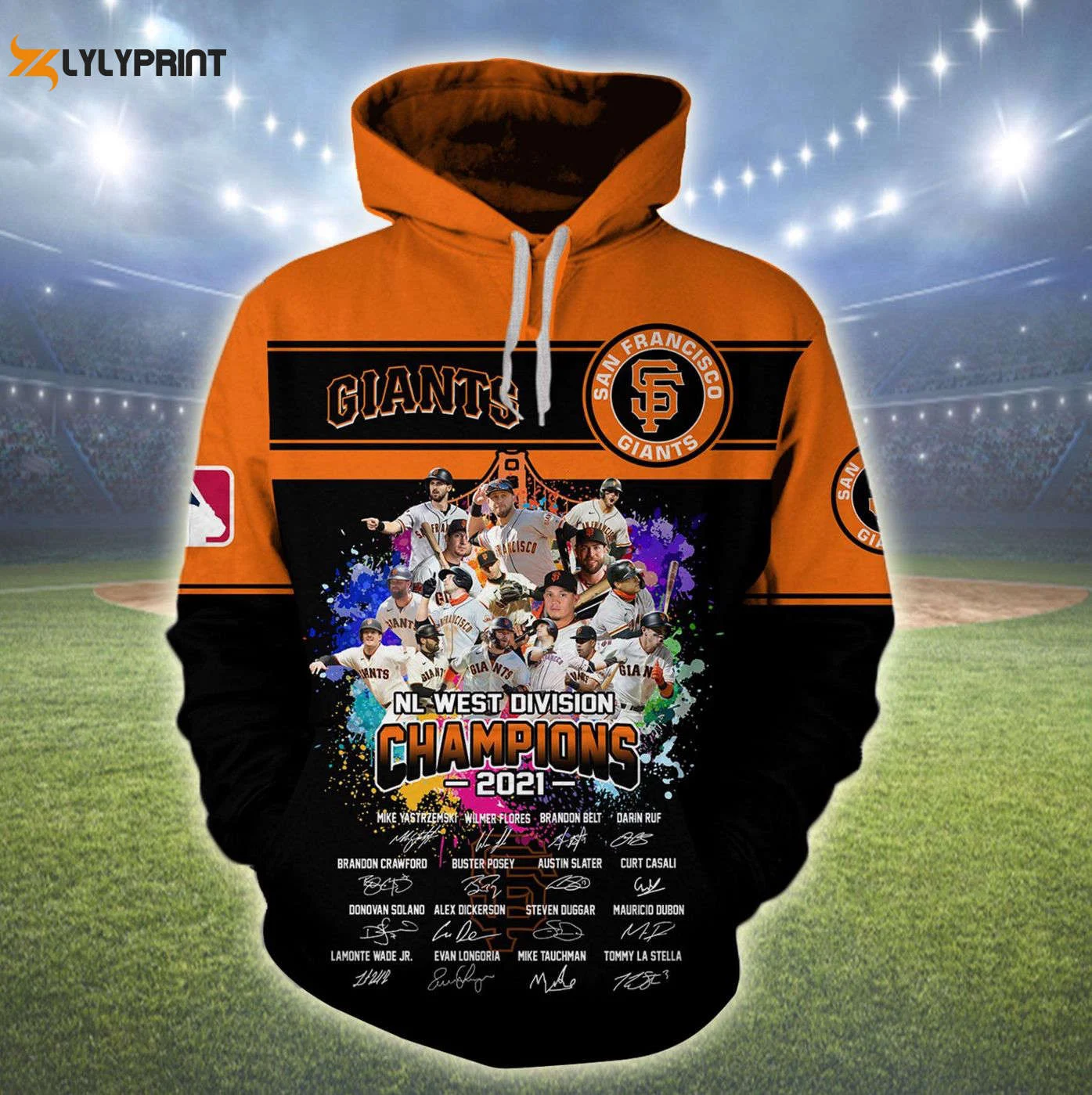 San Francisco Giants 2021 Champions Hoodie – AOP Shirt HZ0501