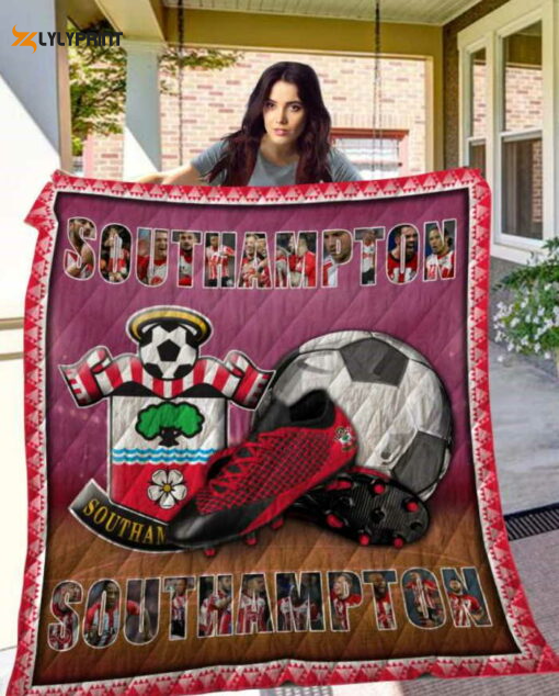 Southampton FC Quilt Blanket For Fans Home Decor Gift , Soft Quilt, King Size, All Season Cozy Quilt QB0901