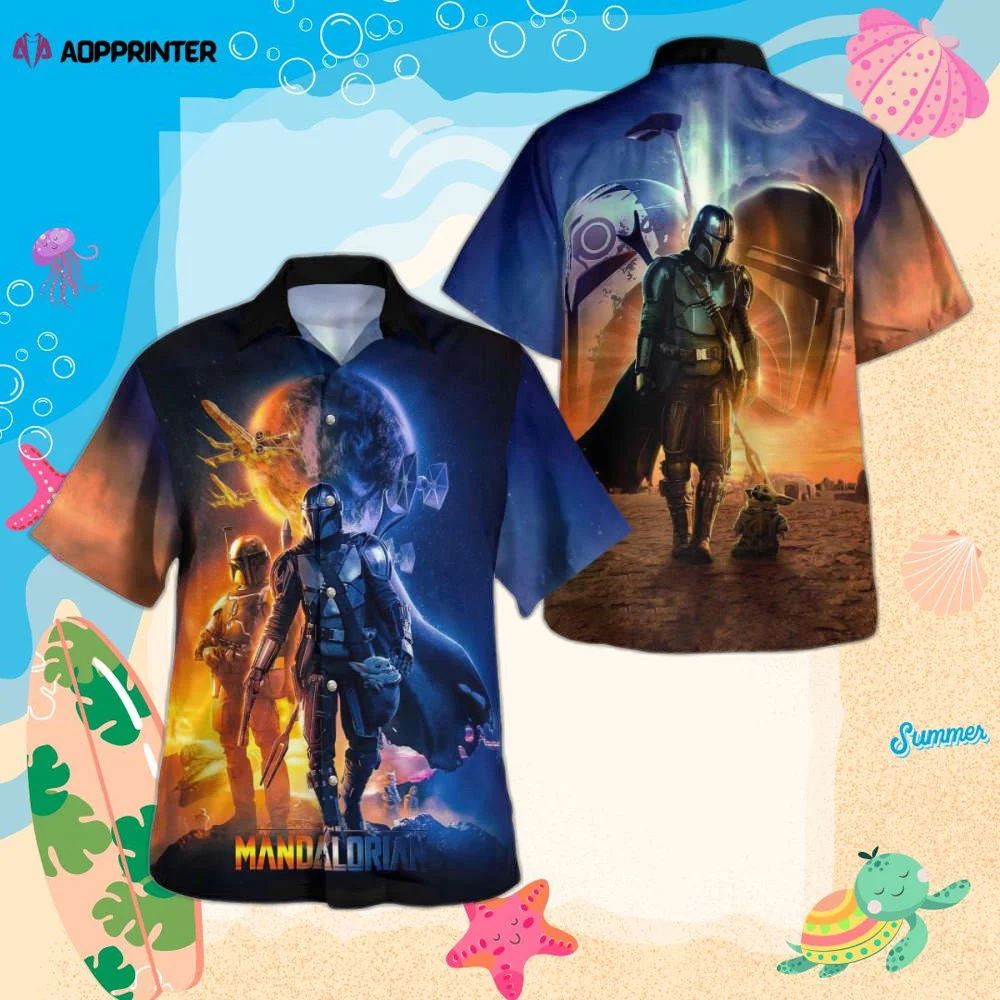 Star Wars Mandalorian Hawaii Shirt Summer 2023 Hot HW0601