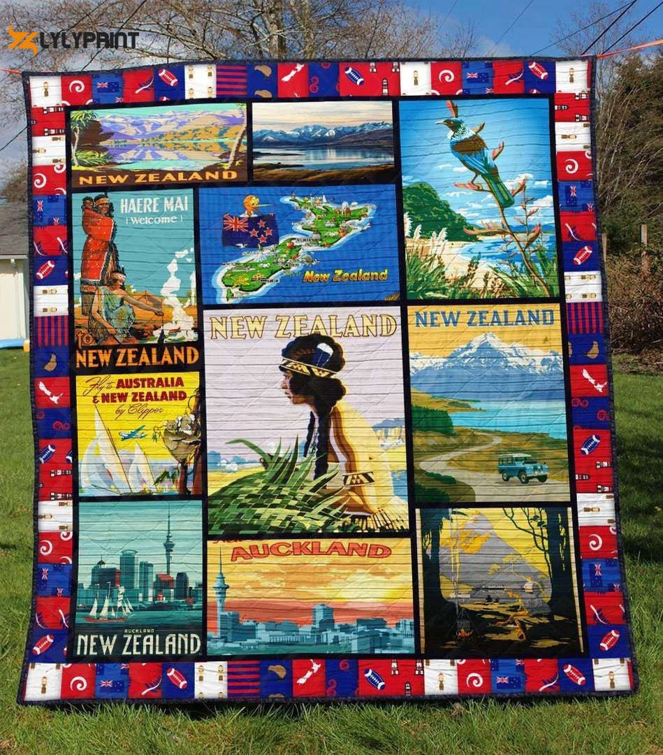 New Zealand 3D Customized Quilt , Soft Quilt, King Size, All Season Cozy Quilt QB0901
