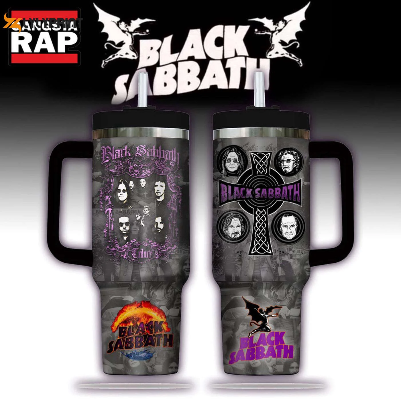 Rock in Style with Black Sabbath Music Stanley Tumbler 40oz Ultimate Blend of Music and Durability 0501TB40