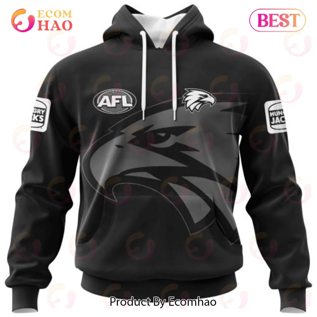 AFL West Coast Eagles Special Monochrome Design 3D Hoodie, Zip Hoodie, Man - Women, Warm, Premium Quality HZ0501