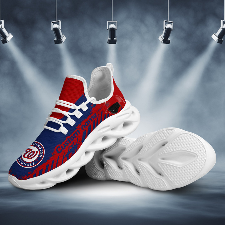 MLB Washington Nationals Custom Name Max Soul Shoes V3 Men Women MS0601