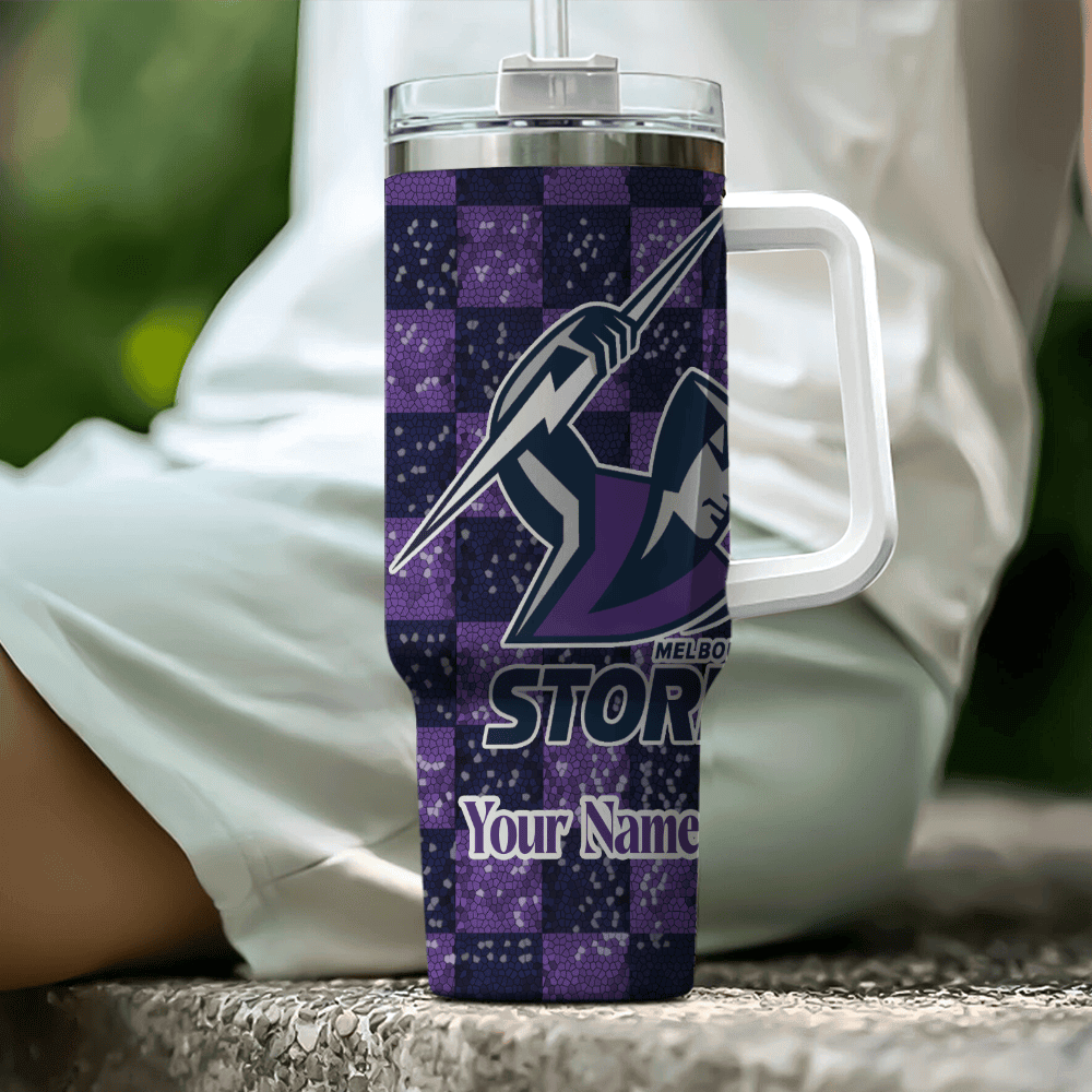 Melbourne Storm NRL Personalized Stanley Tumbler 40oz 0501TB40