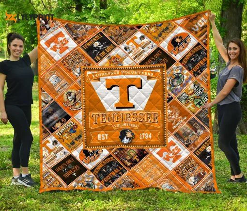 Tennessee Volunteers 5 Quilt Blanket For Fans Home Decor Gift , Soft Quilt, King Size, All Season Cozy Quilt QB0901