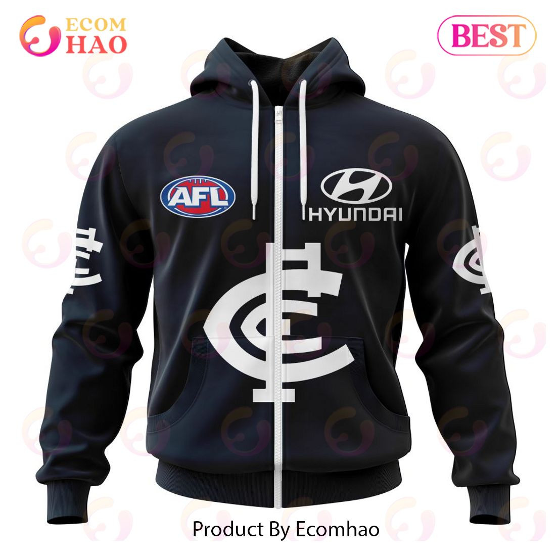 AFL Carlton Football Club Home Kits 2023 3D Hoodie, Zip Hoodie, Man - Women, Warm, Premium Quality HZ0501
