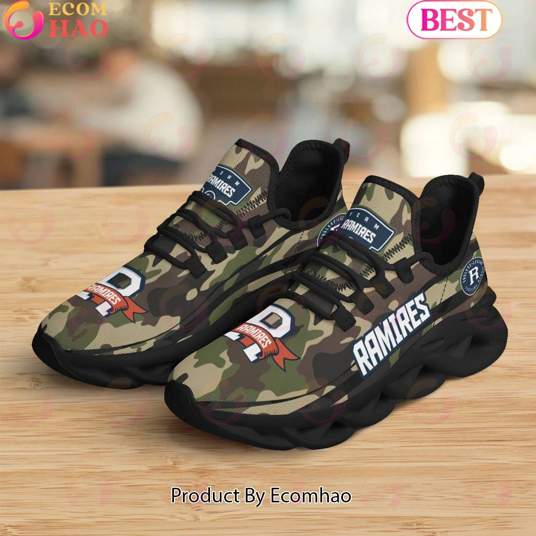Ramires Endless Legend Lifetime Member Special Camo Military Design Max Soul Shoes, Sneakers  Unisex sneakers MS0601