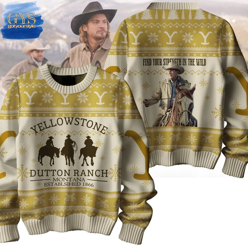 Yellowstone Dutton Ranch Montana Limited Edition Sweater , Cozy Soft Unisex Pullover SW0601