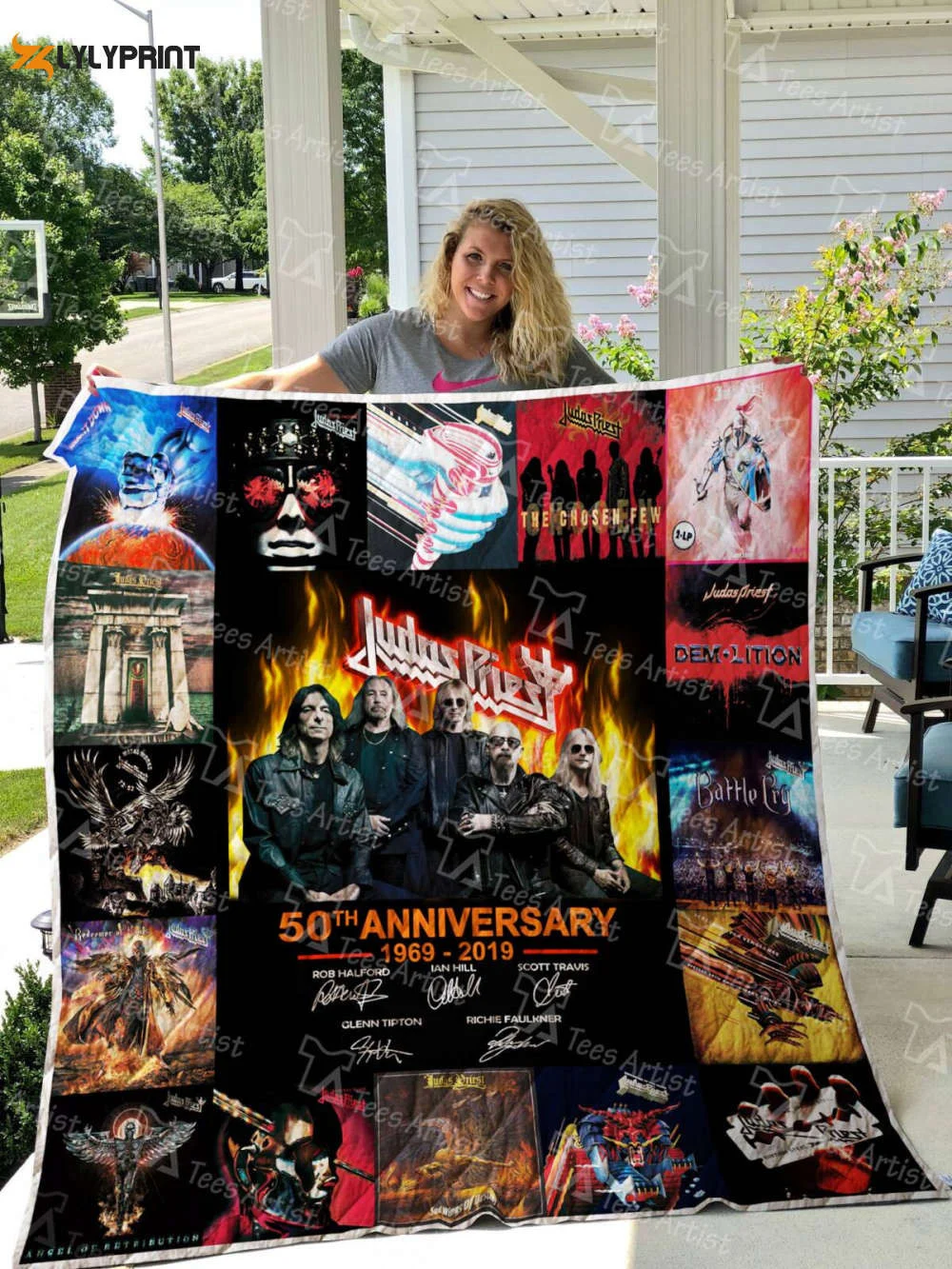 Judas Priest 3D Customized Quilt Blanket Gift For Home Decor ,  Soft Quilt, King Size, All Season Cozy Quilt QB0901