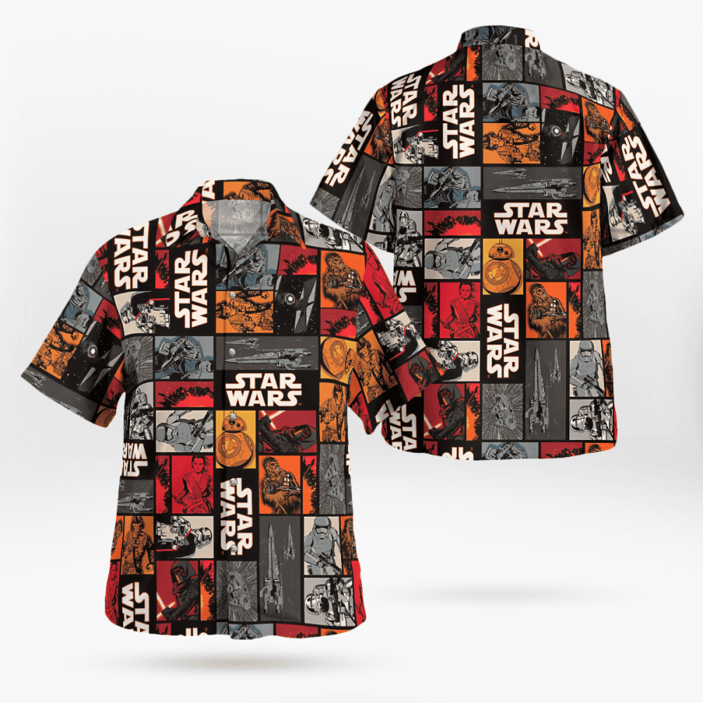 Movie Grid Vintage Star Wars Hawaii Shirt Summer 2023 Hot HW0601