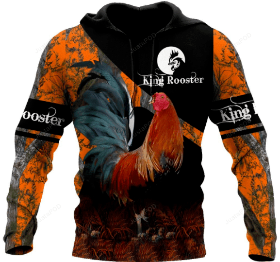 Amazing Strong King Rooster On Farm 3D All Print Hoodie, Zip- Up Hoodie HZ0501