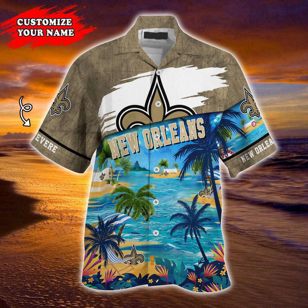 New Orleans Saints NFL-Customized Summer Hawaii Shirt For Sports Fans HW0601