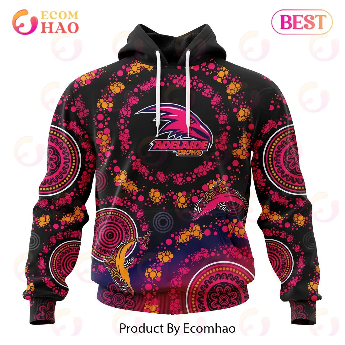 AFL Adelaide Crows Special Pink Breast Cancer Design 3D Hoodie, Zip Hoodie, Man - Women, Warm, Premium Quality HZ0501