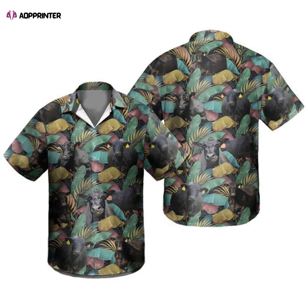 Black Angus Hawaiian Shirt HW0601