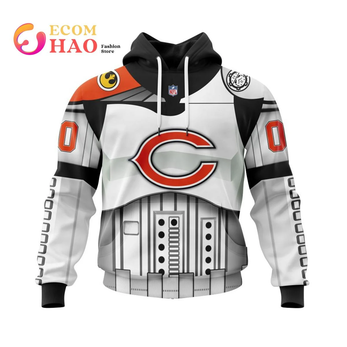 Chicago Bears Specialized Star Wars May The 4th Be With You 3D Hoodie, Zip Hoodie, Man - Women, Warm, Premium Quality HZ0501