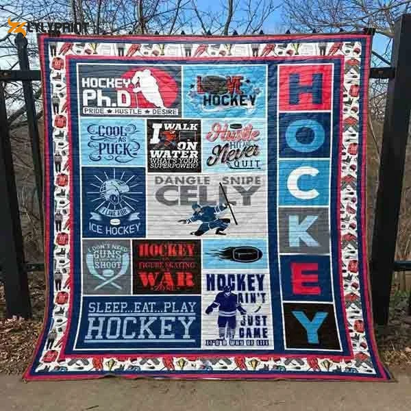This Would Make A Cool Gift For Hockey Lovers 3D Customized Quilt ,  Soft Quilt, King Size, All Season Cozy Quilt QB0901