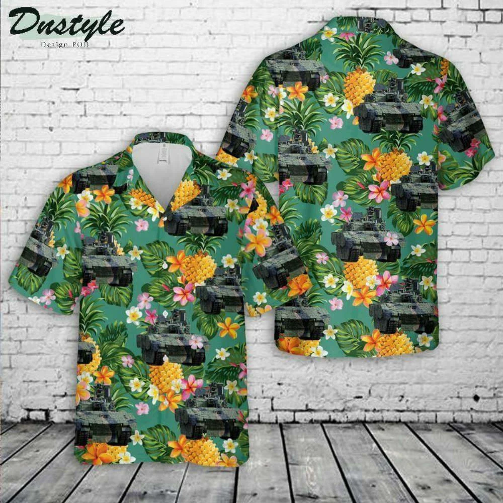 British Army Ajax Armoured Fighting Vehicle Hawaiian Shirt HW0601