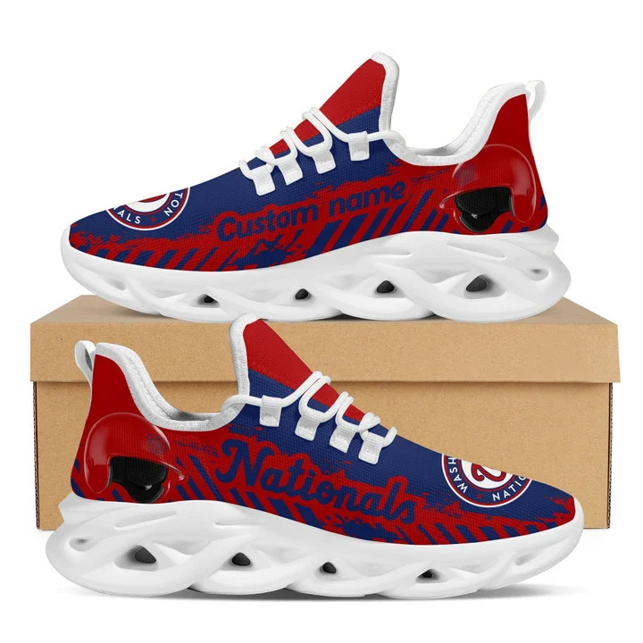 MLB Washington Nationals Custom Name Max Soul Shoes V3 Men Women MS0601