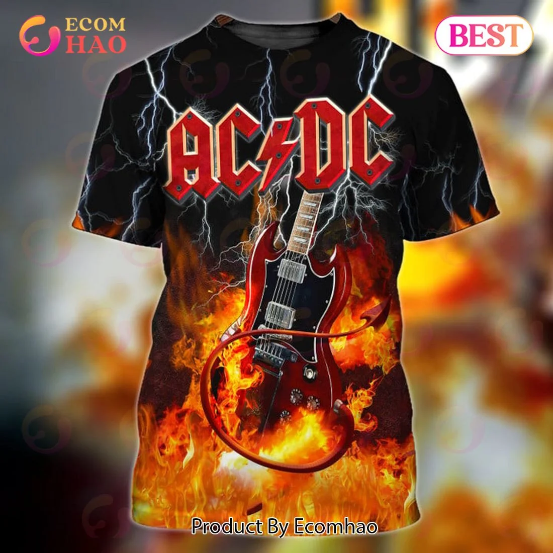 ACDC Rock Band Full Print Graphic T-Shirt, Zip Hoodie, Man – Women, Warm, Premium Quality HZ0501
