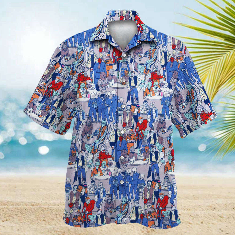 Star Wars Cantina Hawaiian Shirt Shorts Summer 2023 Hot HW0601