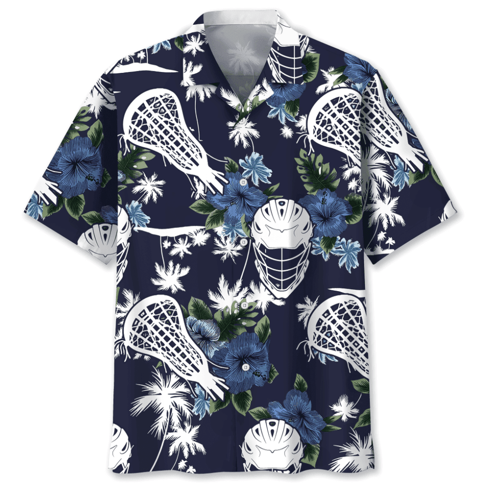 Lacrosse Blue Nature Hawaiian Shirt, Gift For Men Women HW0601