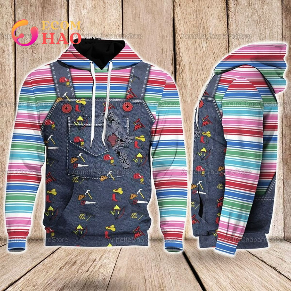 Chucky Horror Movie Hoodie 3D, Zip Hoodie, Man - Women, Warm, Premium Quality HZ0501
