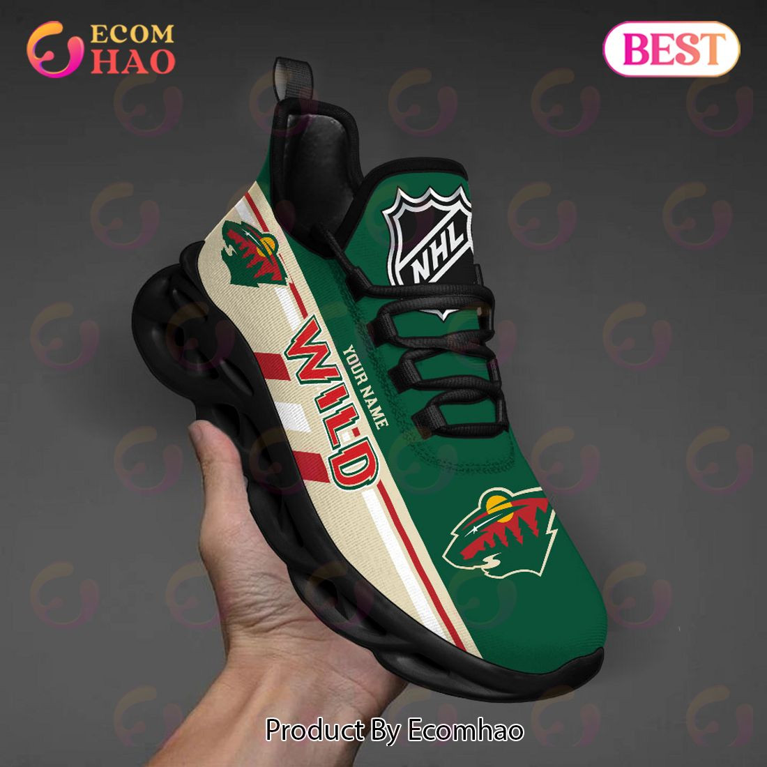 Minnesota Wild Perfect Gift for fans Max Soul Chunky Sneakers, Shoes  Unisex sneakers MS0601