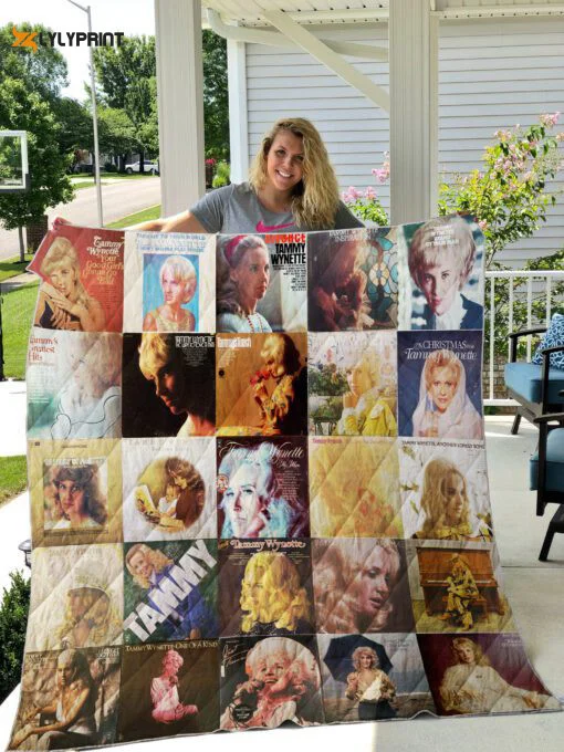 Tammy Wynette 1 Quilt Blanket For Fans Home Decor Gift , Soft Quilt, King Size, All Season Cozy Quilt QB0901