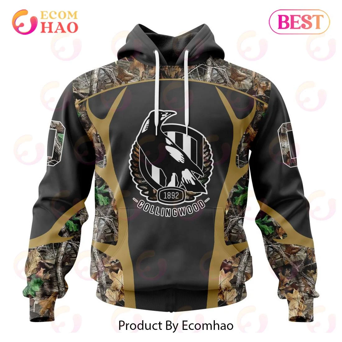 AFL Collingwood Football Club Special Camo Hunting Design 3D Hoodie, Zip Hoodie, Man - Women, Warm, Premium Quality HZ0501