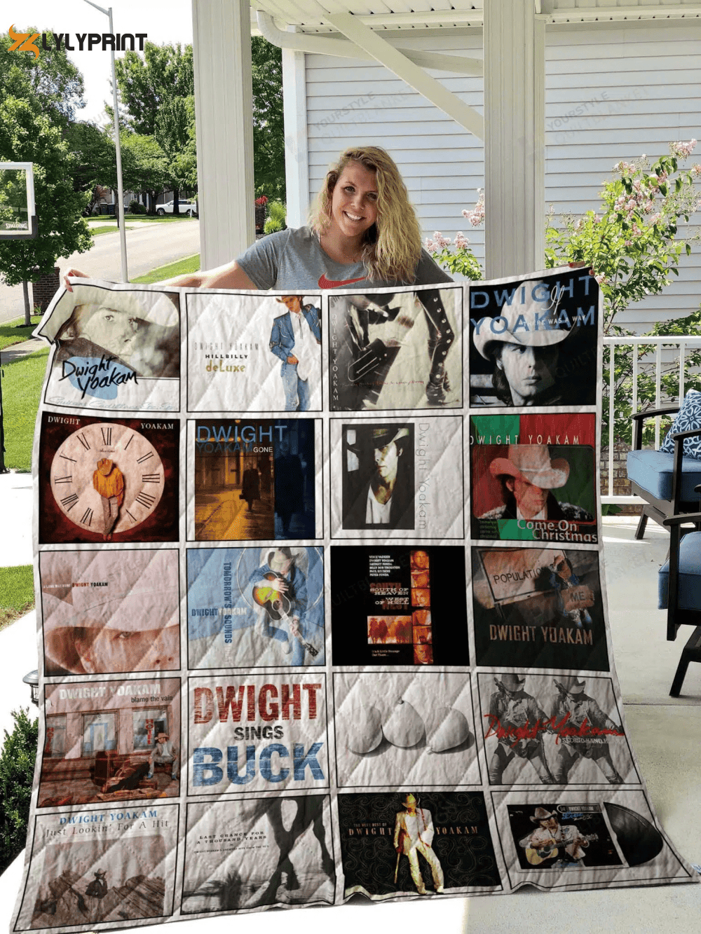 Dwight Yoakam Quilt Blanket For Fans Home Decor Gift ,  Soft Quilt, King Size, All Season Cozy Quilt QB0901