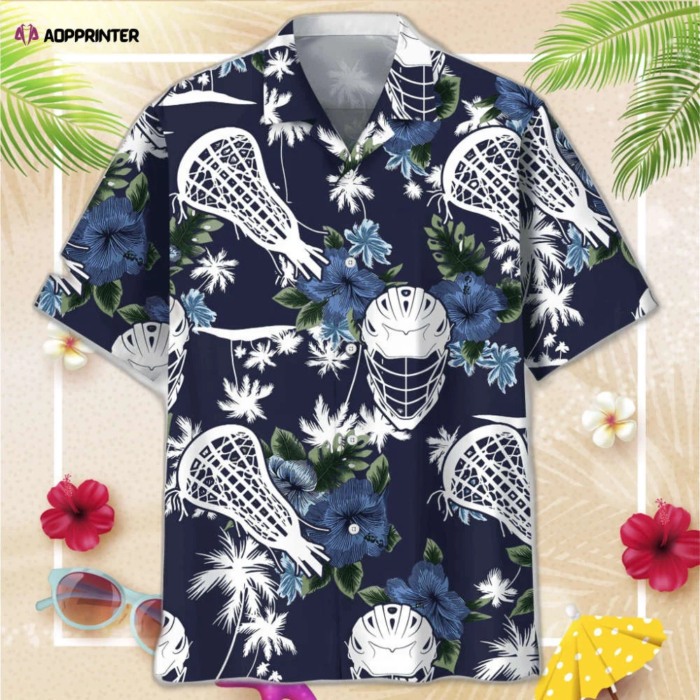 Lacrosse Blue Nature Hawaiian Shirt, Gift For Men Women HW0601