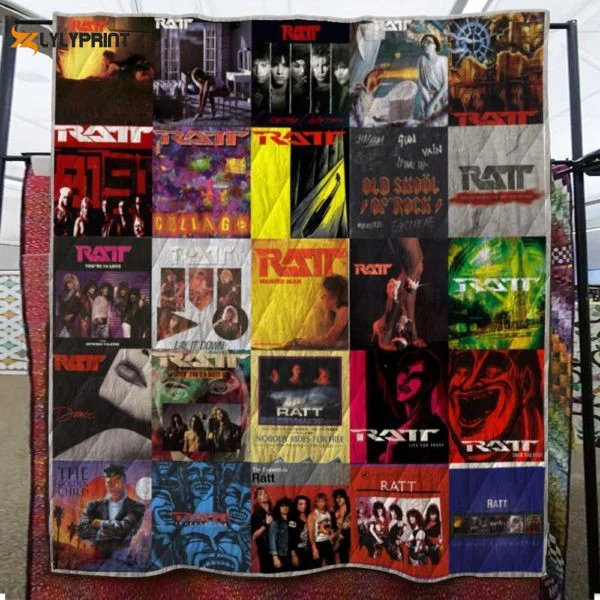 Ratt 3D Customized Quilt Blanket For Fans Home Decor Gift ,  Soft Quilt, King Size, All Season Cozy Quilt QB0901