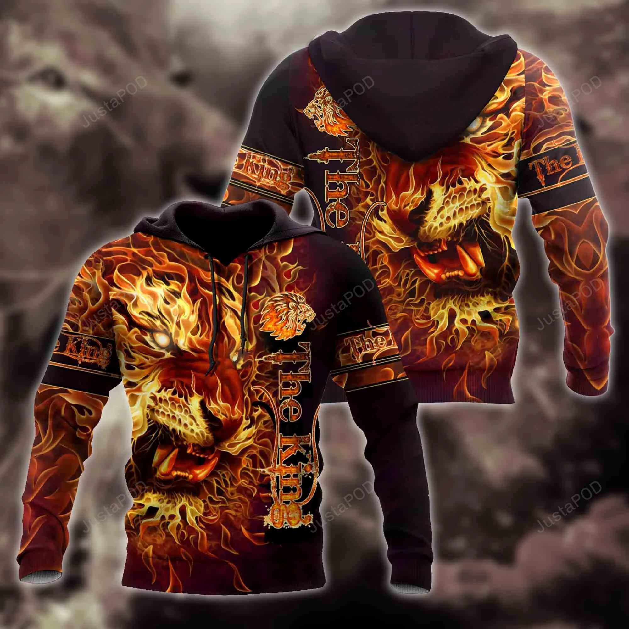The King 3D All Over Print Hoodie, Zip-up Hoodie HZ0501