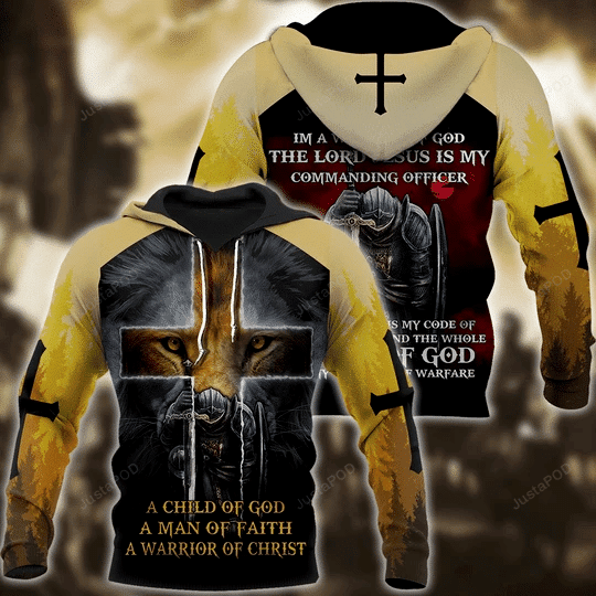 Knight God Jesus 3D All Over Printed Hoodie, Zip- Up Hoodie HZ0501