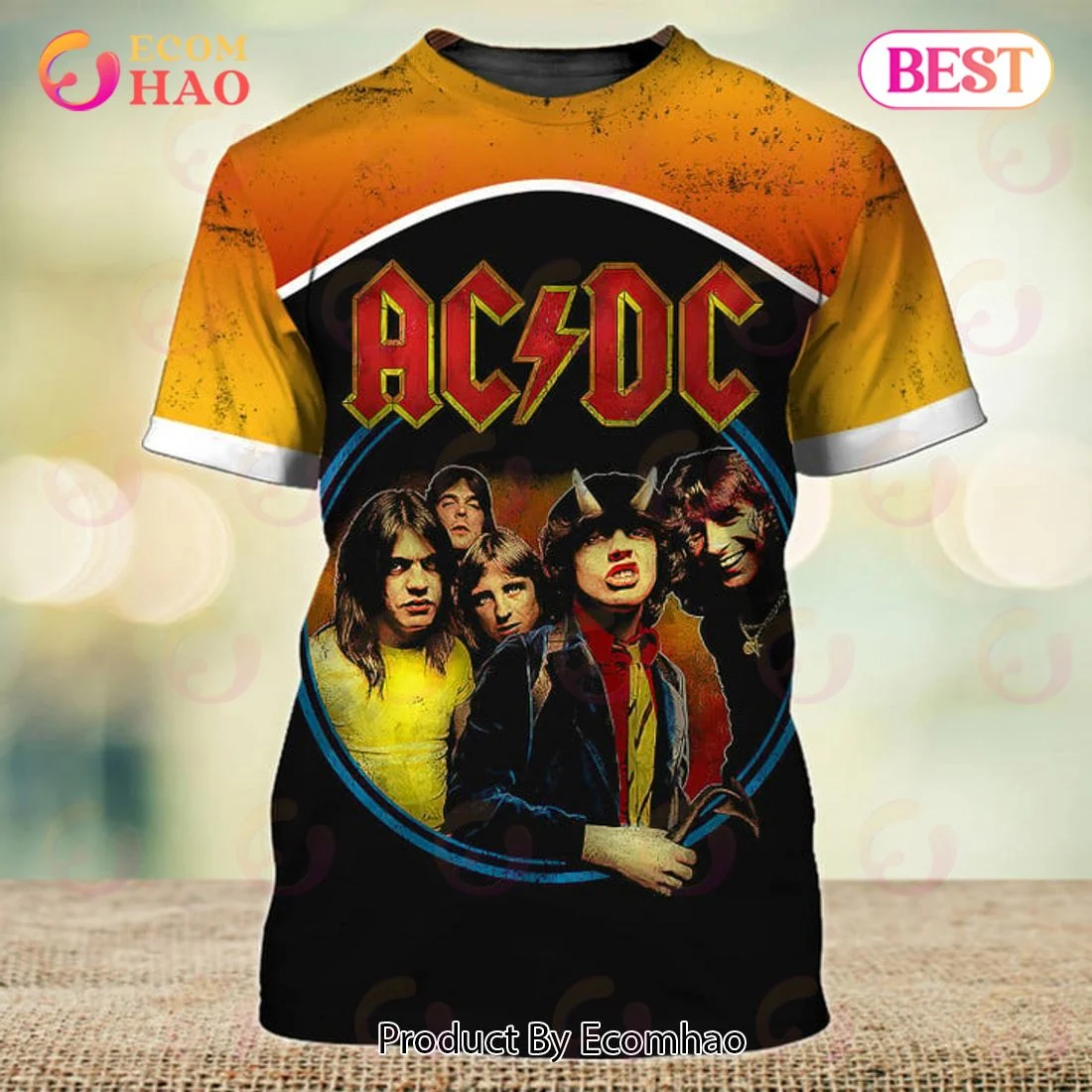 ACDC Rock Band Full Print Tee, Zip Hoodie, Man - Women, Warm, Premium Quality HZ0501