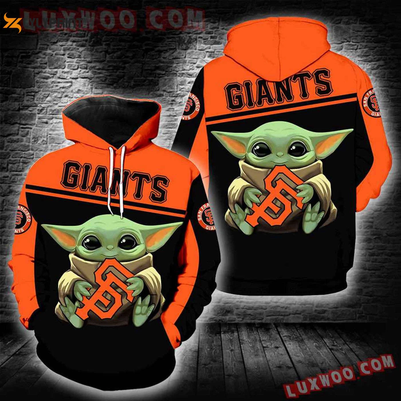 San Francisco Giants Baby Yoda Hoodie Stylish AOP Shirt HZ0501