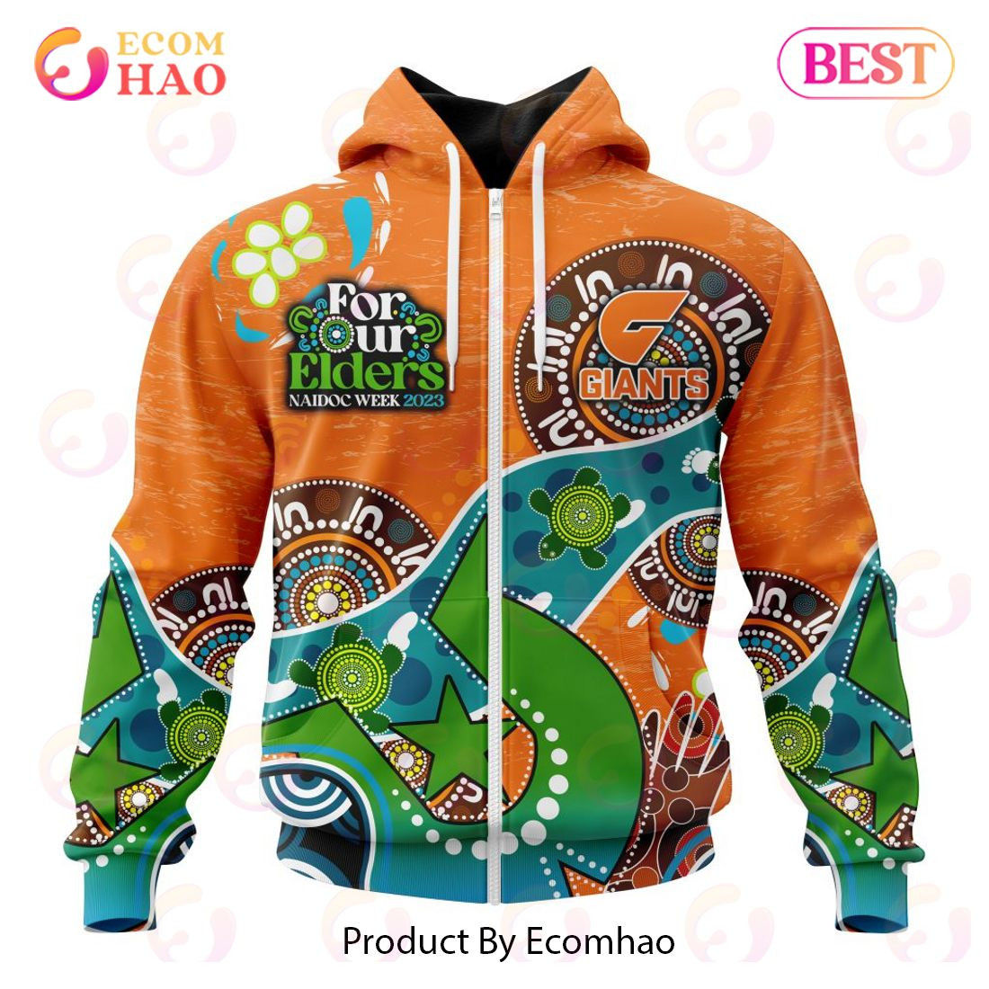 AFL Greater Western Sydney Giants Special Design For NAIDOC Week For Our Elders 3D Hoodie, Zip Hoodie, Man - Women, Warm, Premium Quality HZ0501