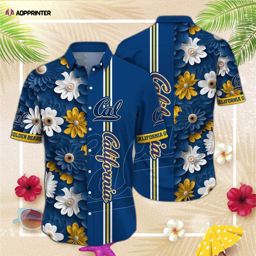California Golden Bears NCAA3 Flower Hawaii Shirt, Best Gift For Men Women HW0601