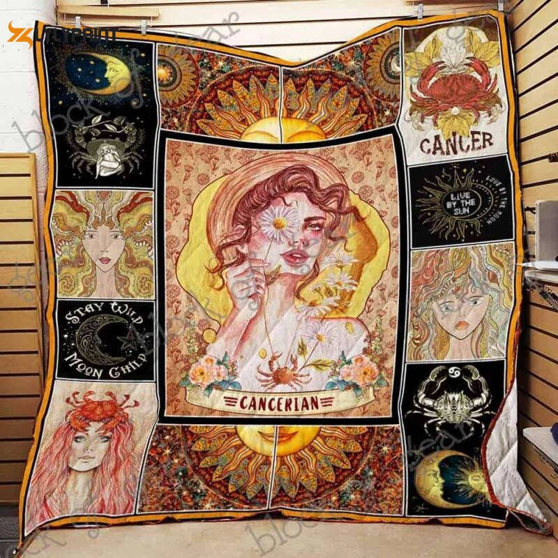 Cancerian The Moonchild 3D Customized Quilt ,  Soft Quilt, King Size, All Season Cozy Quilt QB0901