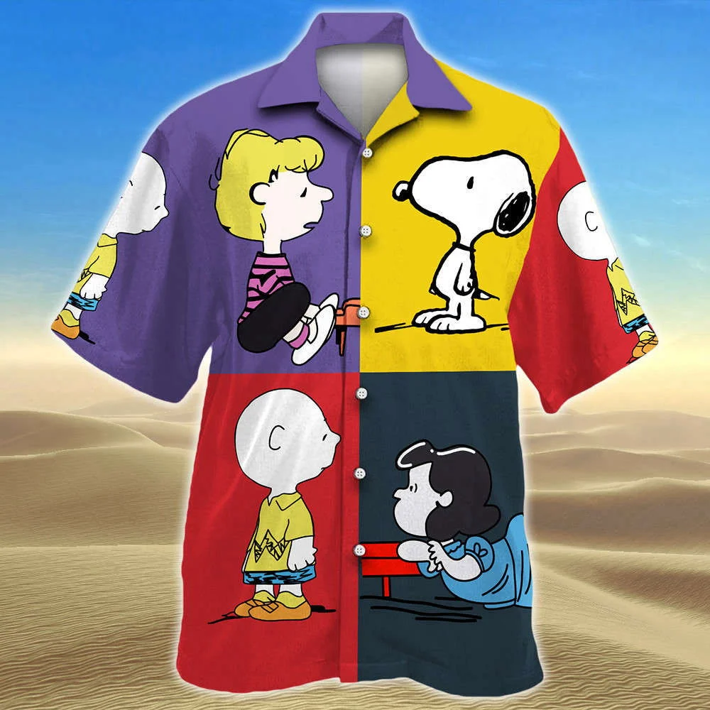 The Charlie Brown And Snoopy Show Hawaiian Shirt Shorts Summer 2023 Hot HW0601