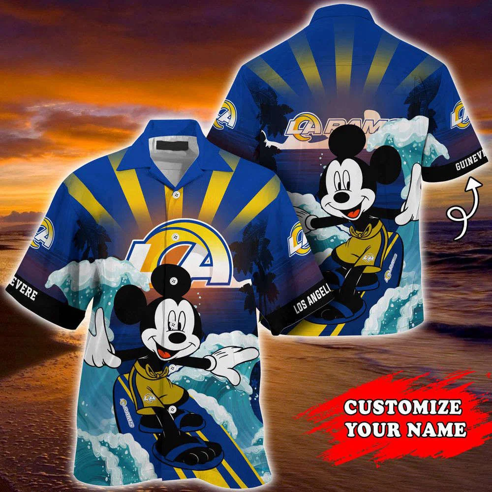 Los Angeles Rams NFL-Summer Customized Hawaii Shirt For Sports Fans HW0601